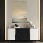 Abstract 1972 Canvas Art 18" x 24" / 45 x 60 cm / Black