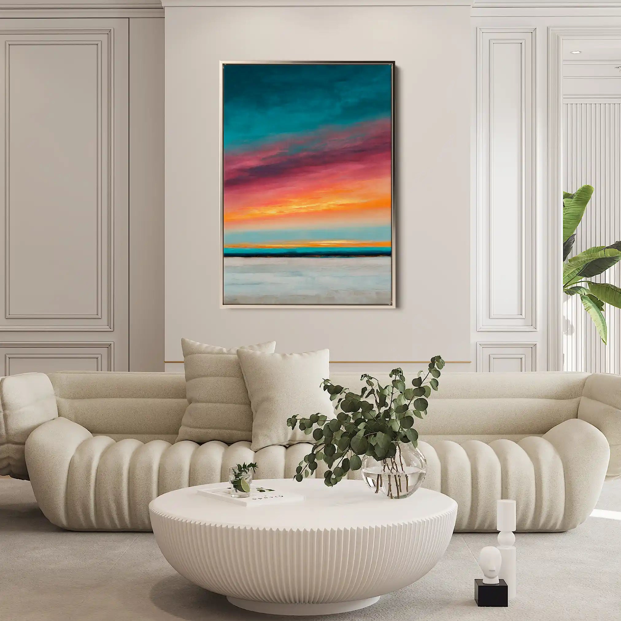 Abstract 1977 Canvas Art 60 x 40 cm / Black