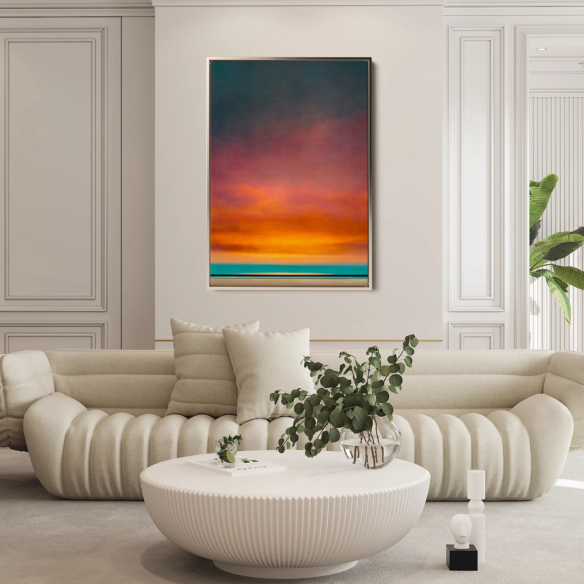 Abstract 1978 Canvas Art 18" x 24" / 45 x 60 cm / Black