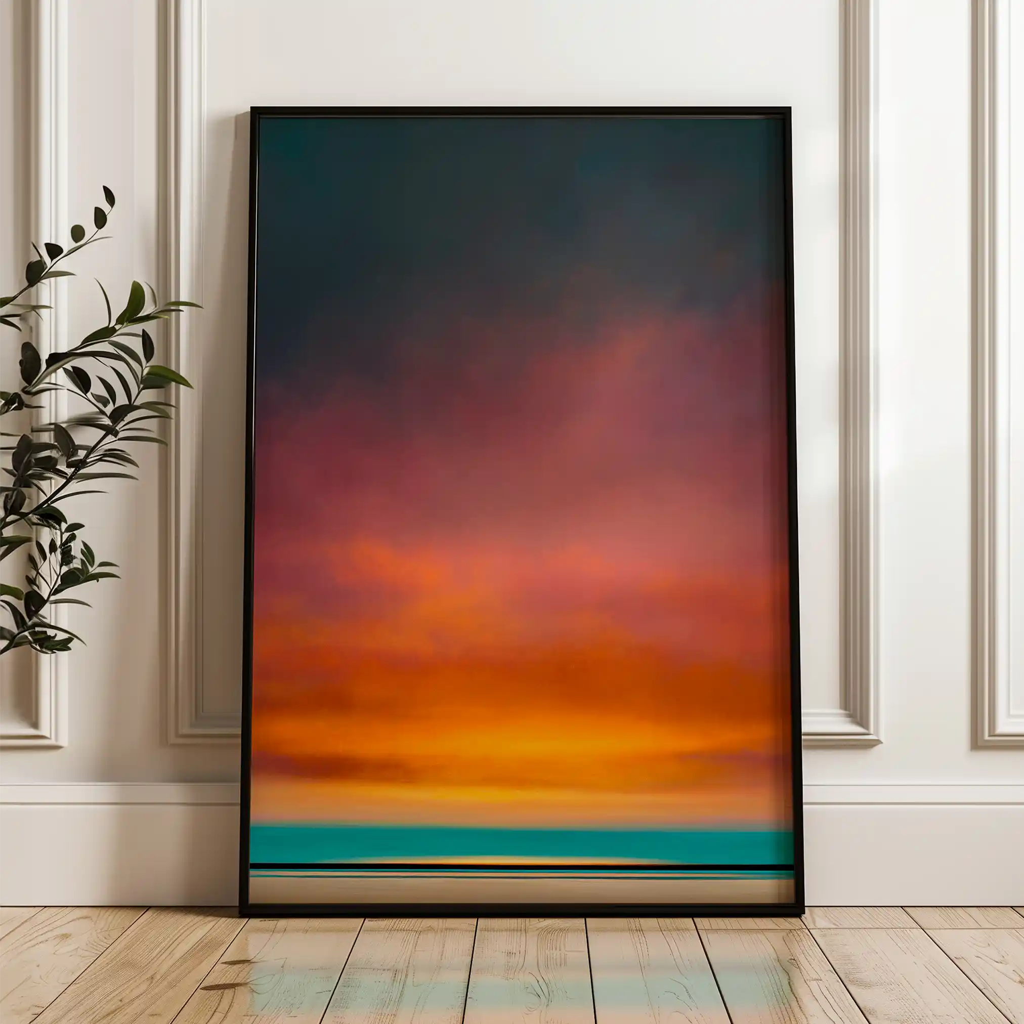 Abstract 1978 Canvas Art 60 x 40 cm / Black