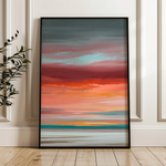 Abstract 1979 Canvas Art 18" x 24" / 45 x 60 cm / Black