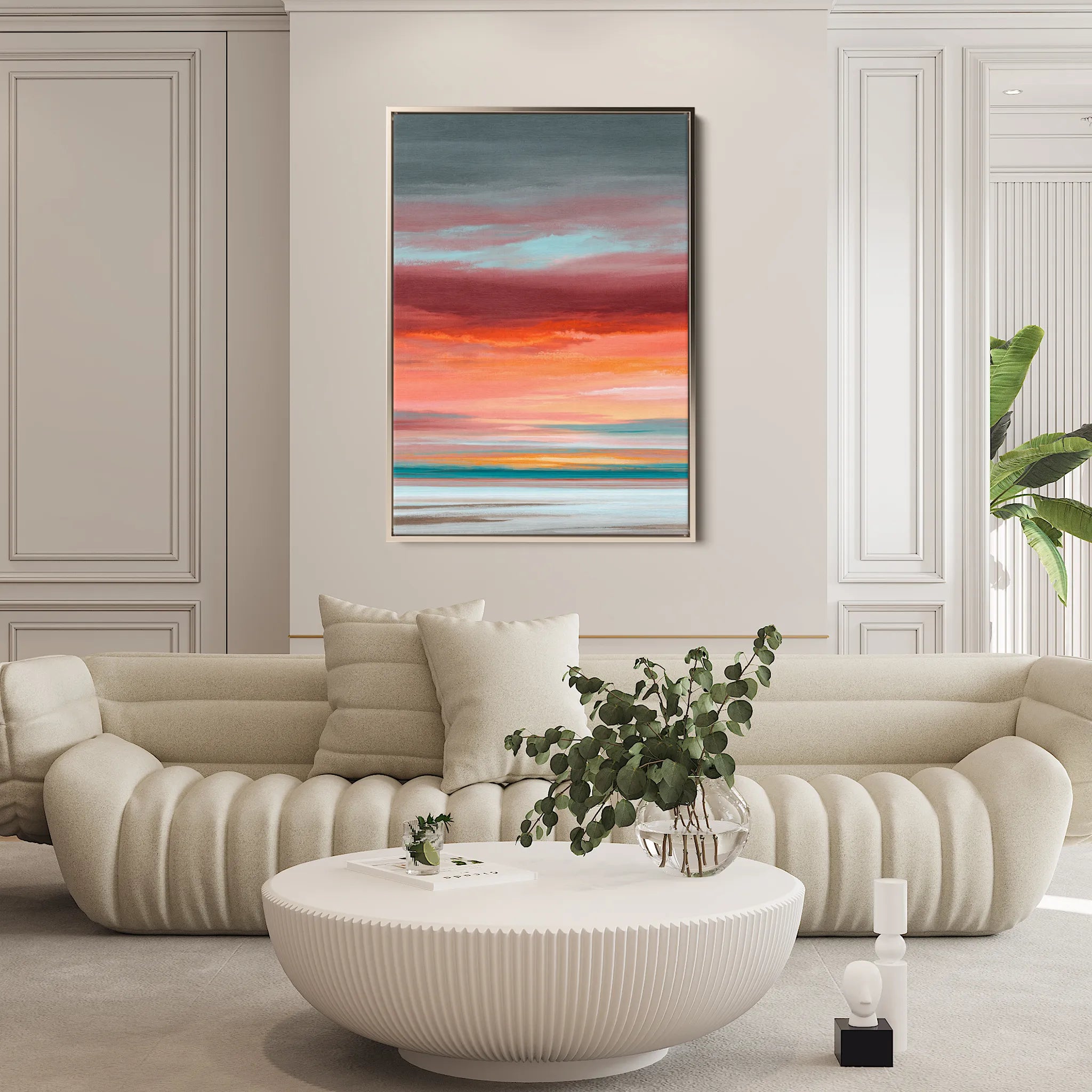 Abstract 1979 Canvas Art 18" x 24" / 45 x 60 cm / Black