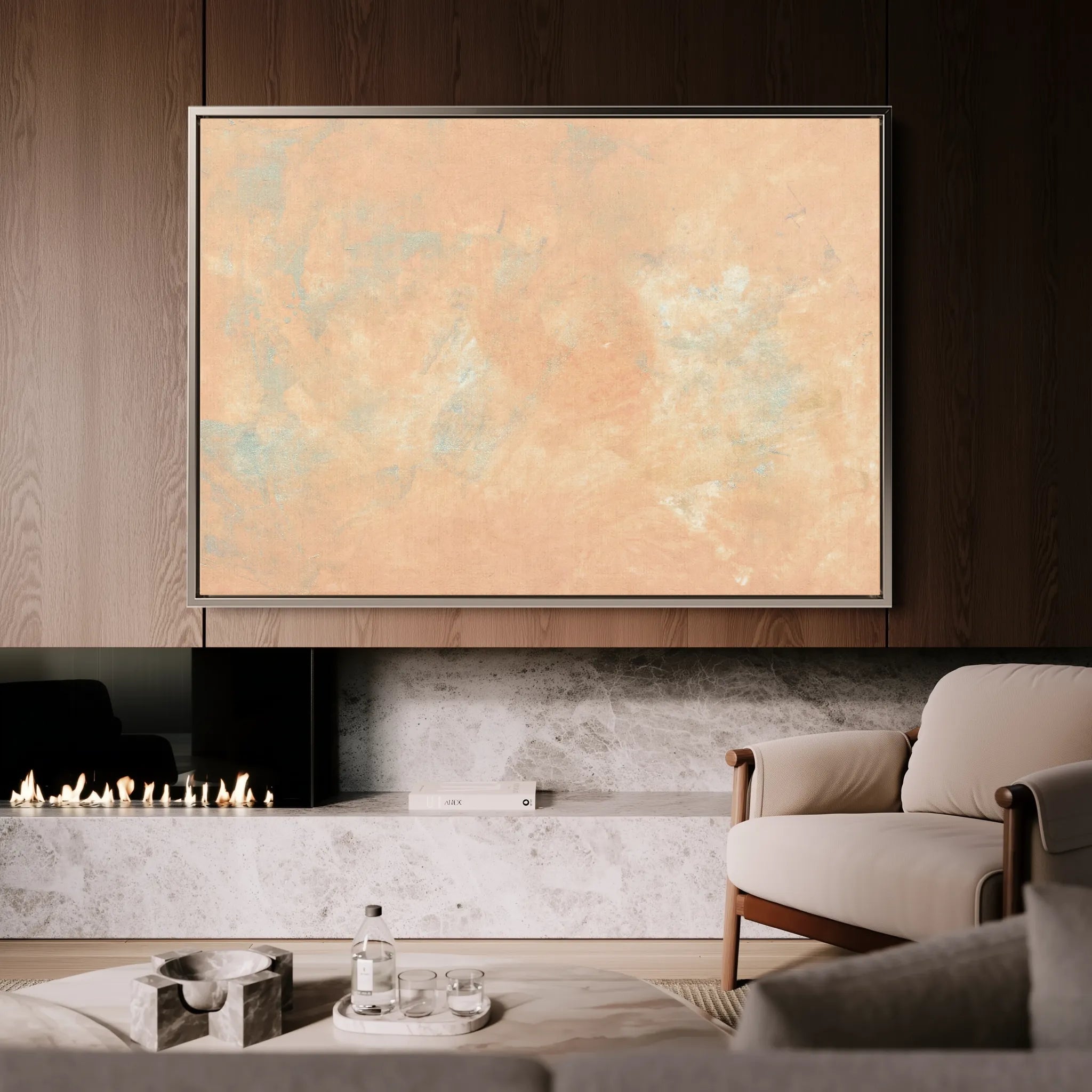 Abstract 198 Canvas Art 18" x 24" / 45 x 60 cm / Black