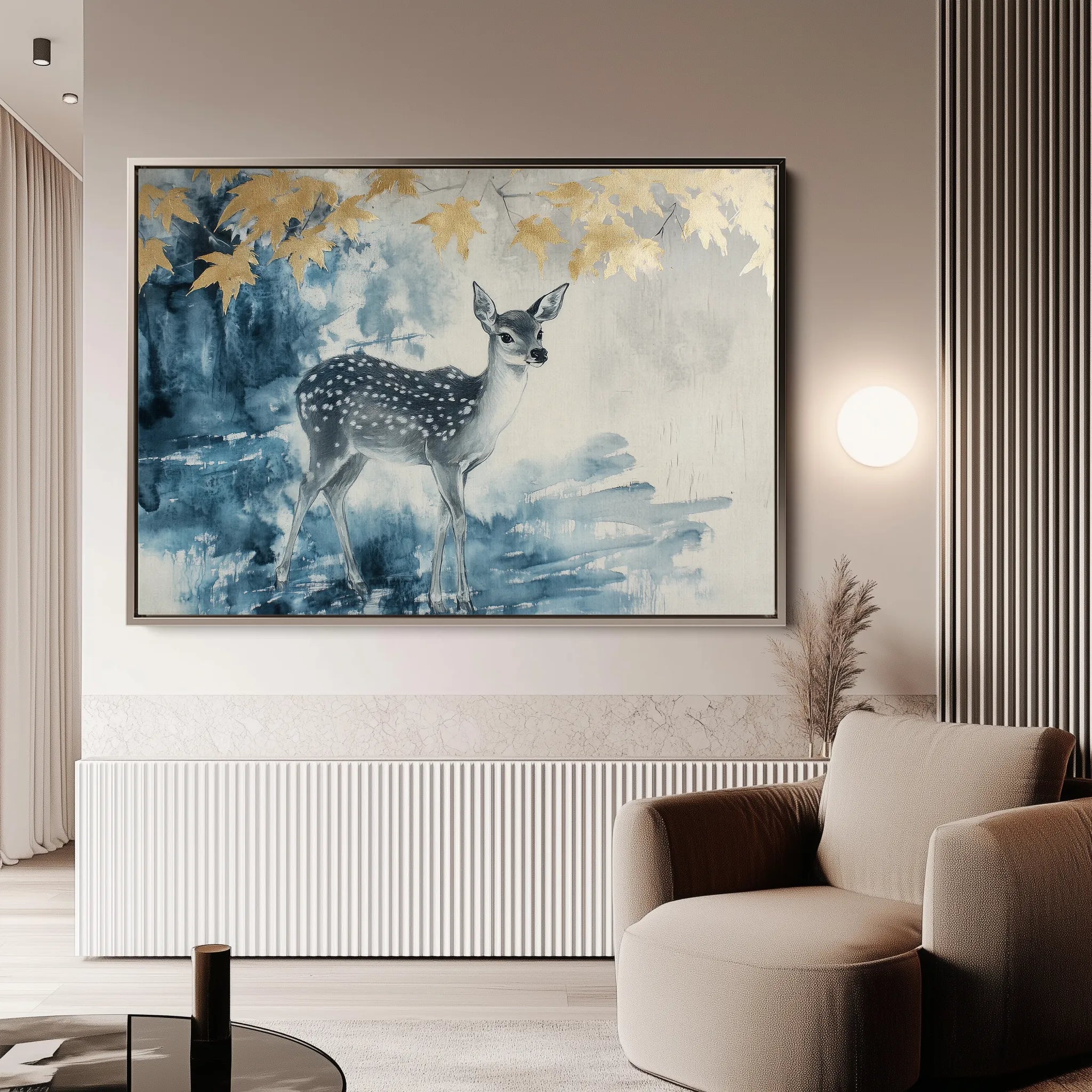 Animals 198 Canvas Art 18" x 24" / 45 x 60 cm / Black