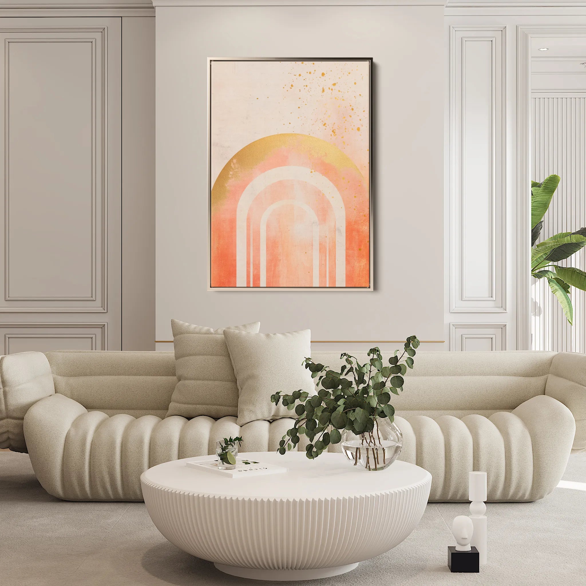 Boho 198 Canvas Art 18" x 24" / 45 x 60 cm / Black
