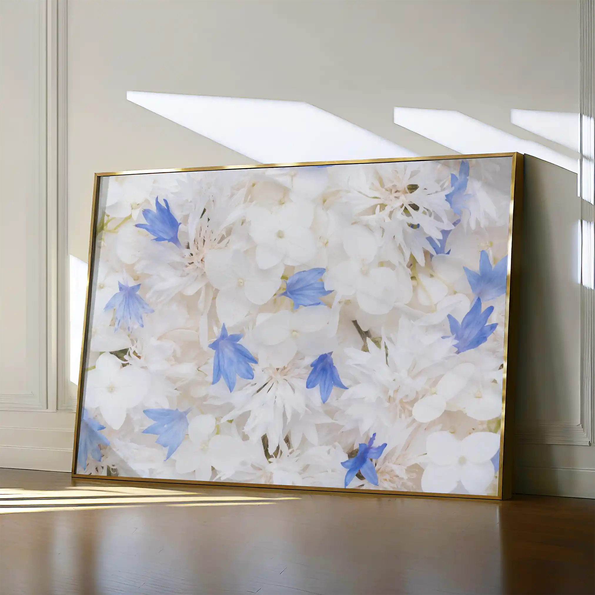 Floral 198 Canvas Art 60 x 40 cm / Black