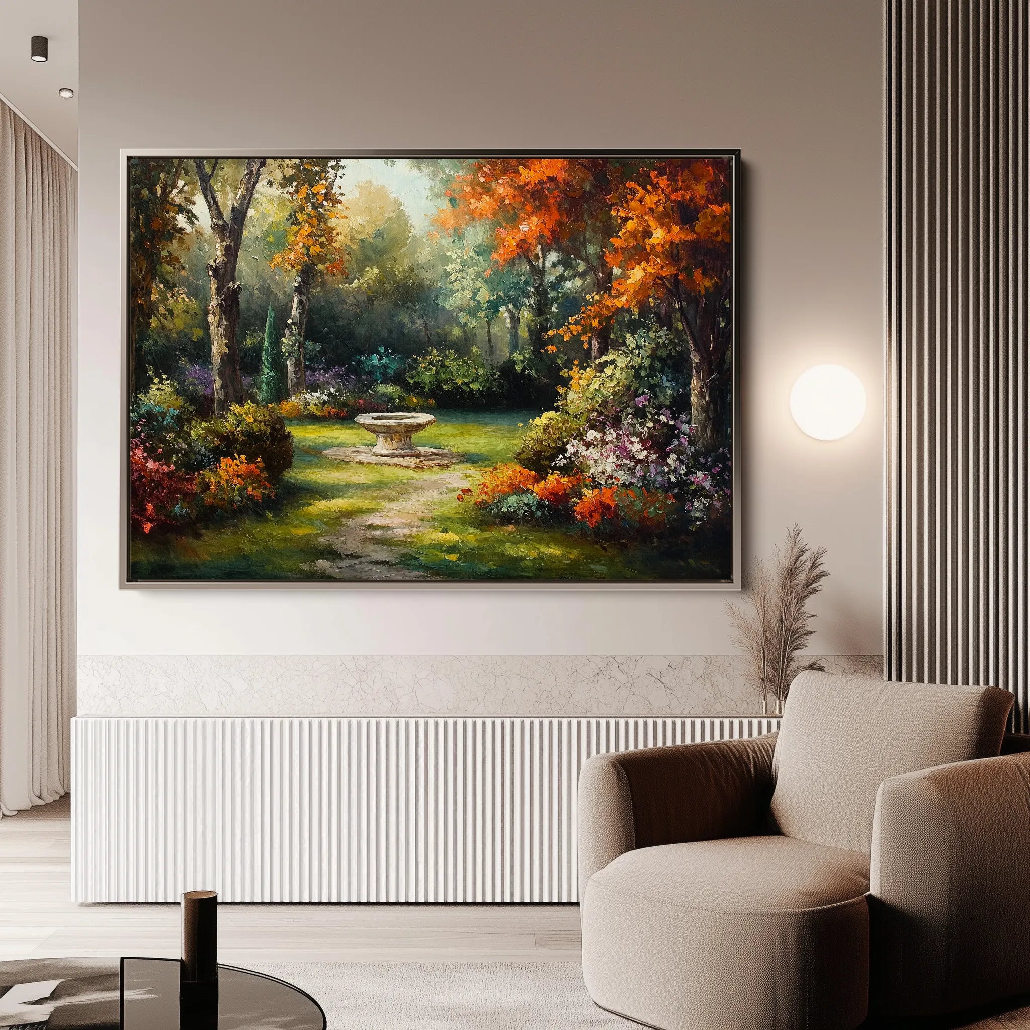 Landscape 198 Canvas Art 18" x 24" / 45 x 60 cm / Black