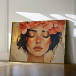 Portrait 198 Canvas Art 18" x 24" / 45 x 60 cm / Black