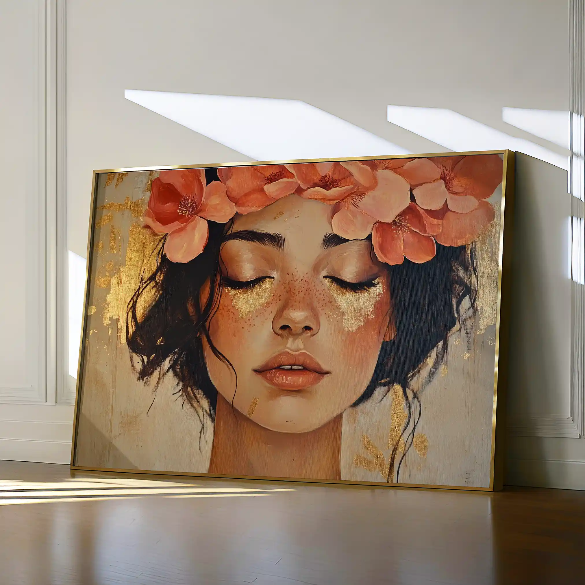 Portrait 198 Canvas Art 60 x 40 cm / Black