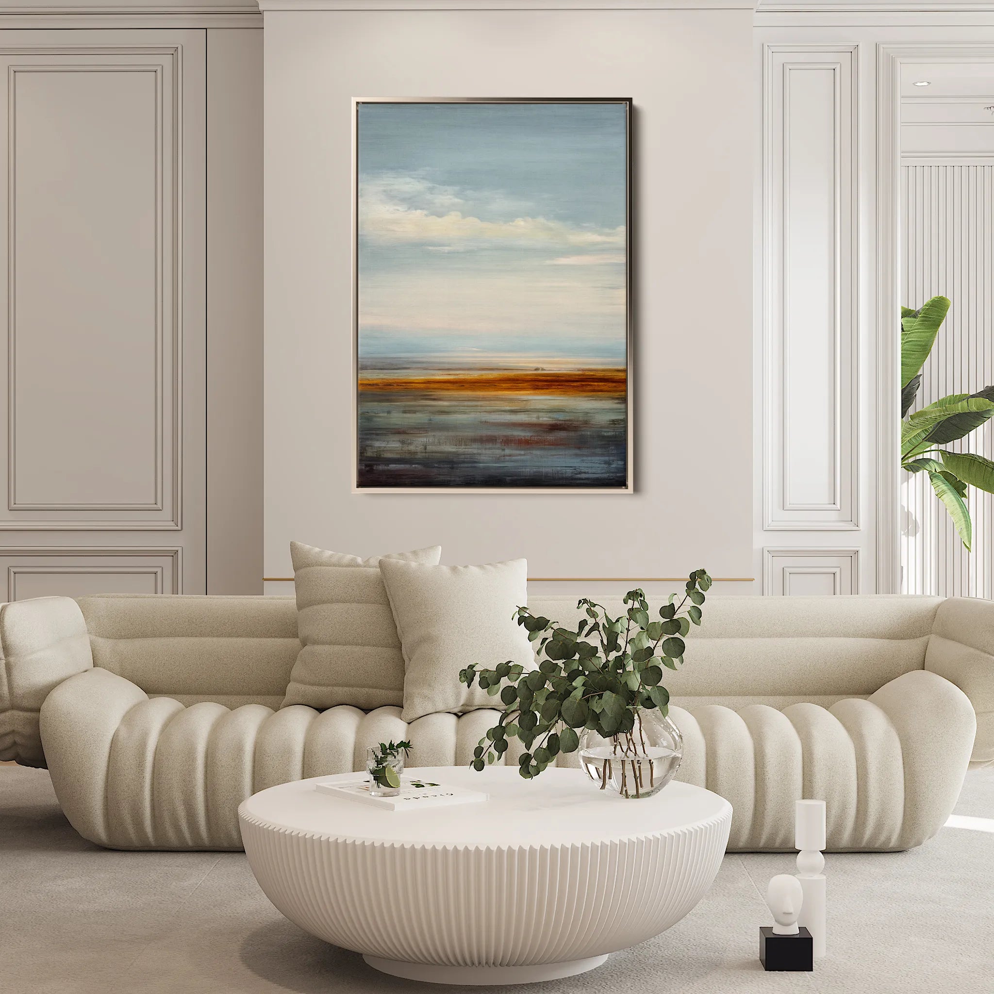 Abstract 1981 Canvas Art 18" x 24" / 45 x 60 cm / Black