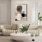 Abstract 1982 Canvas Art 18" x 24" / 45 x 60 cm / Black