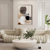 Abstract 1982 Canvas Art 18" x 24" / 45 x 60 cm / Black