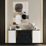 Abstract 1982 Canvas Art 18" x 24" / 45 x 60 cm / Black