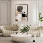 Abstract 1982 Canvas Art 60 x 40 cm / Black