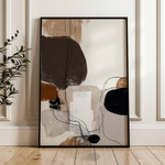 Abstract 1983 Canvas Art 18" x 24" / 45 x 60 cm / Black