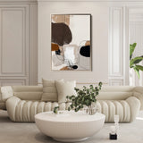 Abstract 1983 Canvas Art 18" x 24" / 45 x 60 cm / Black