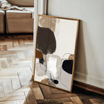 Abstract 1983 Canvas Art 18" x 24" / 45 x 60 cm / Black