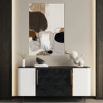 Abstract 1983 Canvas Art 18" x 24" / 45 x 60 cm / Black
