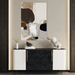 Abstract 1983 Canvas Art 60 x 40 cm / Black