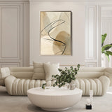 Abstract 1985 Canvas Art 18" x 24" / 45 x 60 cm / Black