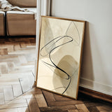 Abstract 1985 Canvas Art 18" x 24" / 45 x 60 cm / Black
