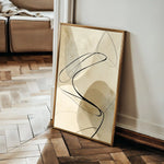 Abstract 1985 Canvas Art 60 x 40 cm / Black