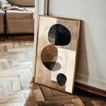 Abstract 1986 Canvas Art 18" x 24" / 45 x 60 cm / Black
