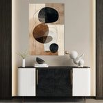Abstract 1986 Canvas Art 18" x 24" / 45 x 60 cm / Black