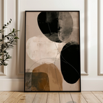 Abstract 1987 Canvas Art 18" x 24" / 45 x 60 cm / Black