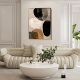 Abstract 1987 Canvas Art 18" x 24" / 45 x 60 cm / Black