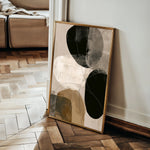 Abstract 1987 Canvas Art 18" x 24" / 45 x 60 cm / Black
