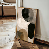 Abstract 1987 Canvas Art 18" x 24" / 45 x 60 cm / Black