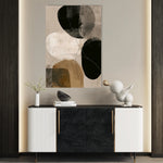 Abstract 1987 Canvas Art 18" x 24" / 45 x 60 cm / Black