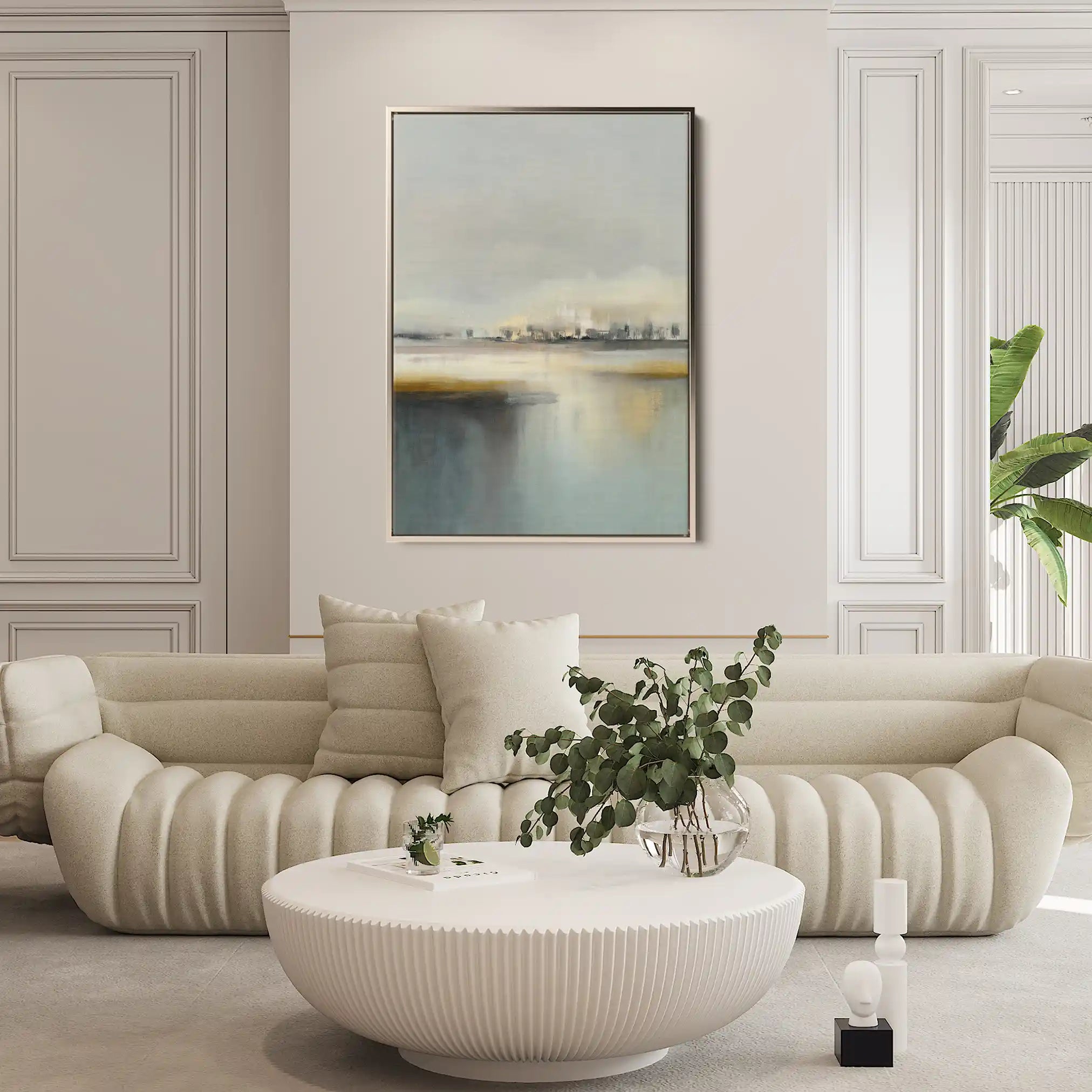 Abstract 1988 Canvas Art 18" x 24" / 45 x 60 cm / Black