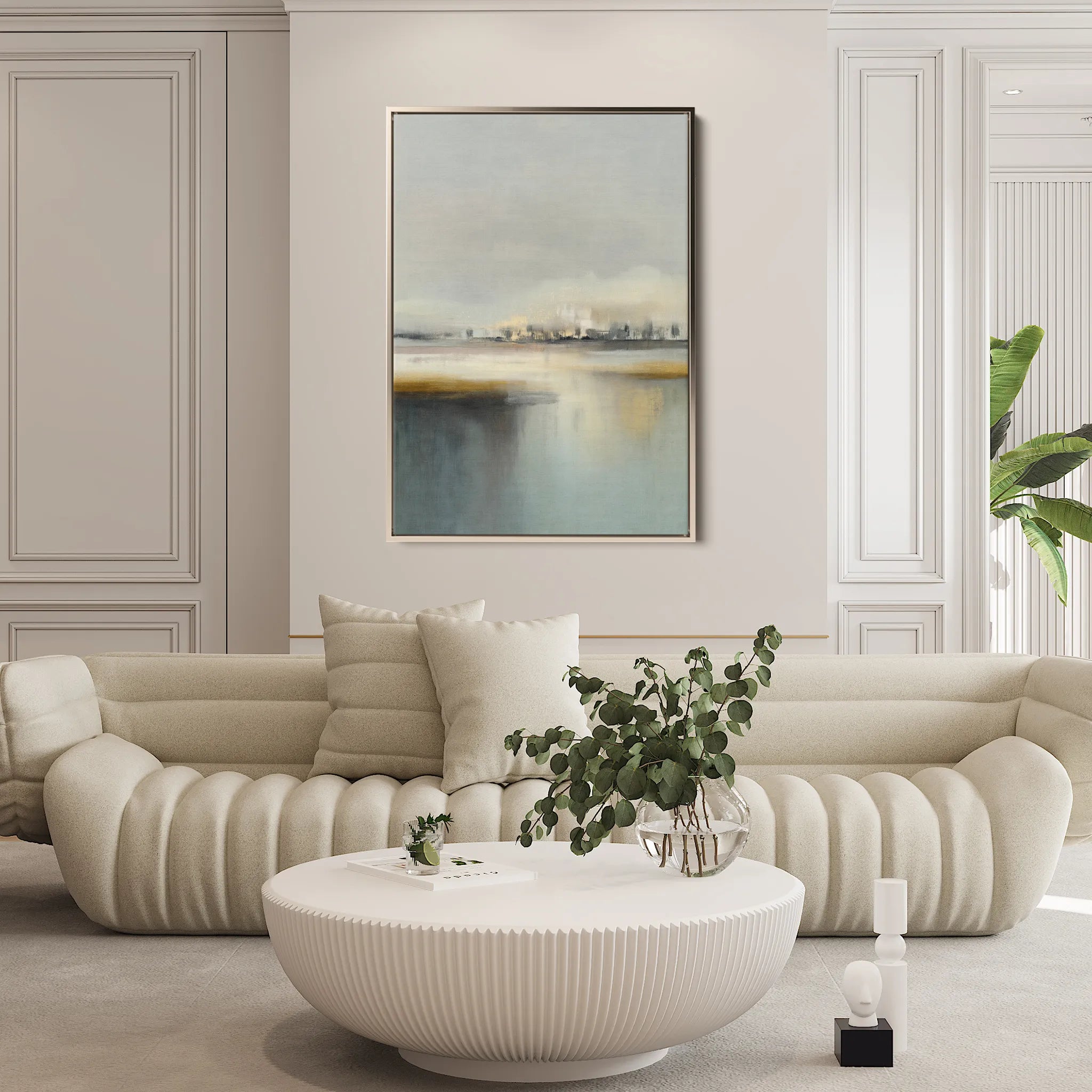 Abstract 1988 Canvas Art 18" x 24" / 45 x 60 cm / Black