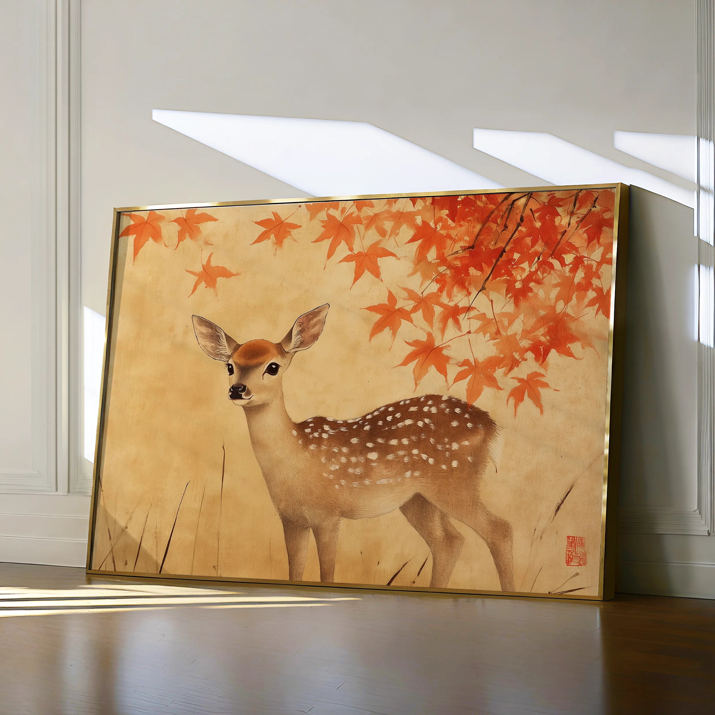 Animals 199 Canvas Art 18" x 24" / 45 x 60 cm / Black