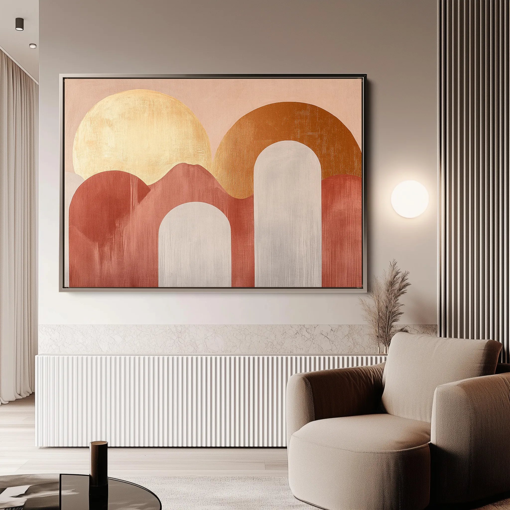 Boho 199 Canvas Art 18" x 24" / 45 x 60 cm / Black