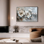 Floral 199 Canvas Art 60 x 40 cm / Black