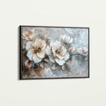 Floral 199 Canvas Art 60 x 40 cm / Black