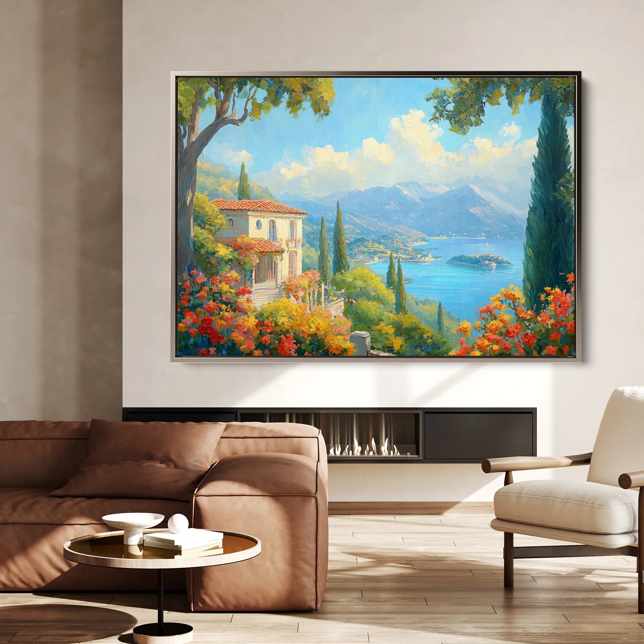 Landscape 199 Canvas Art 18" x 24" / 45 x 60 cm / Black
