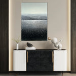 Abstract 1990 Canvas Art 18" x 24" / 45 x 60 cm / Black