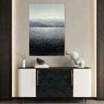 Abstract 1990 Canvas Art 60 x 40 cm / Black