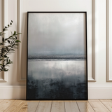 Abstract 1991 Canvas Art 18" x 24" / 45 x 60 cm / Black