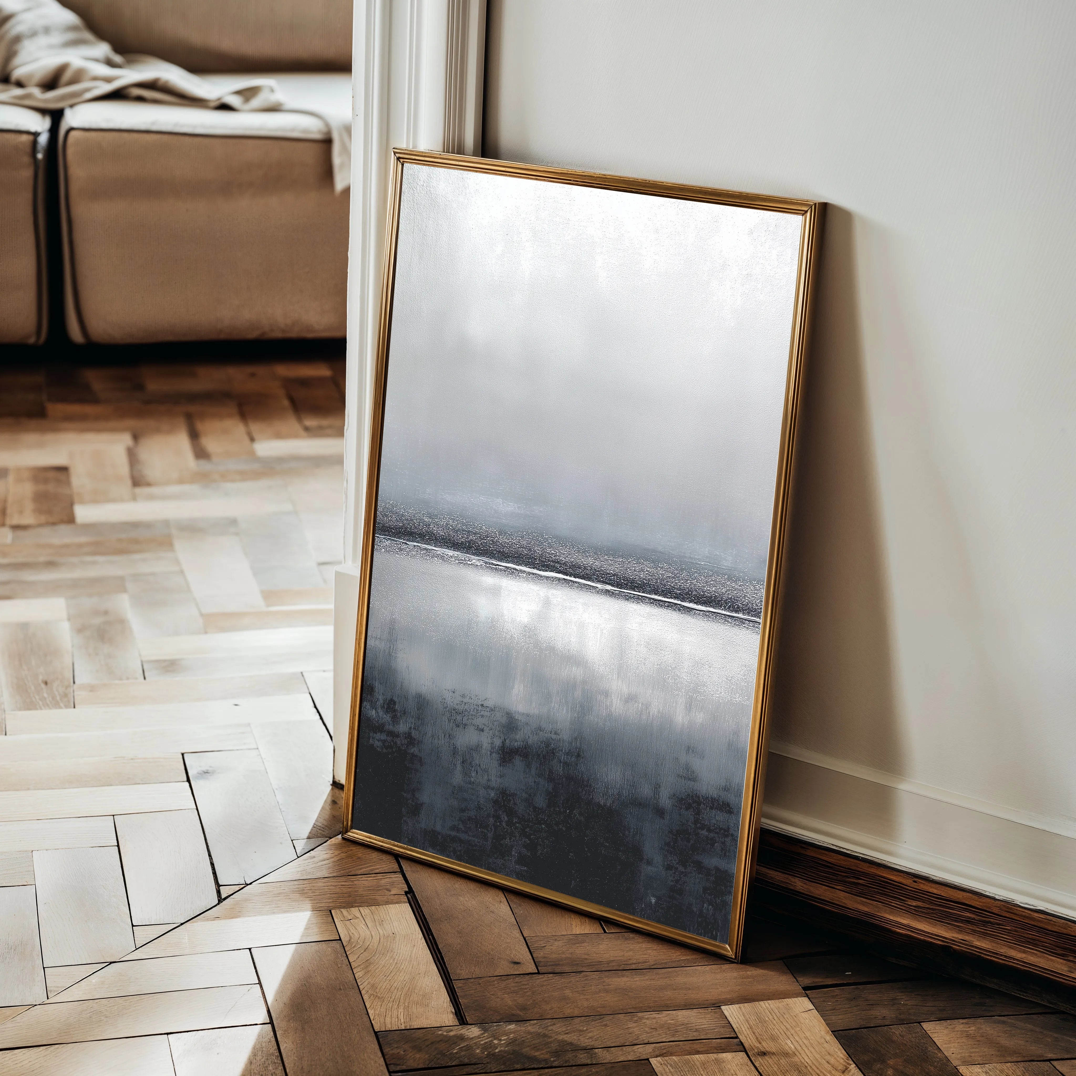Abstract 1991 Canvas Art 18" x 24" / 45 x 60 cm / Black