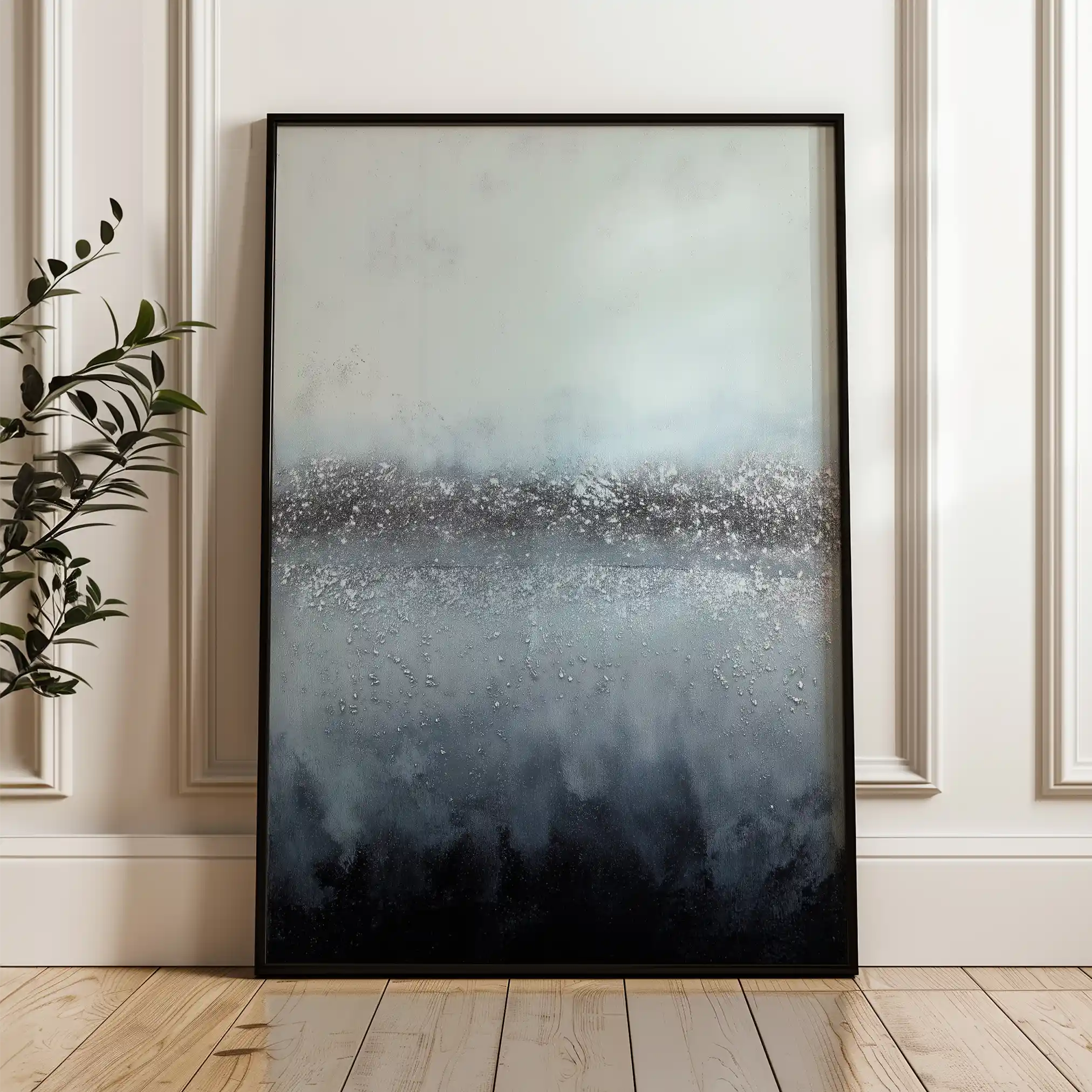 Abstract 1992 Canvas Art 60 x 40 cm / Black