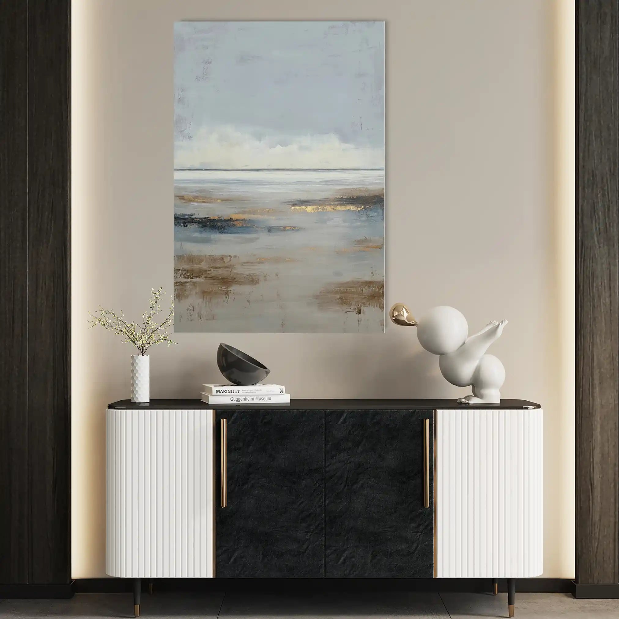 Abstract 1994 Canvas Art 18" x 24" / 45 x 60 cm / Black