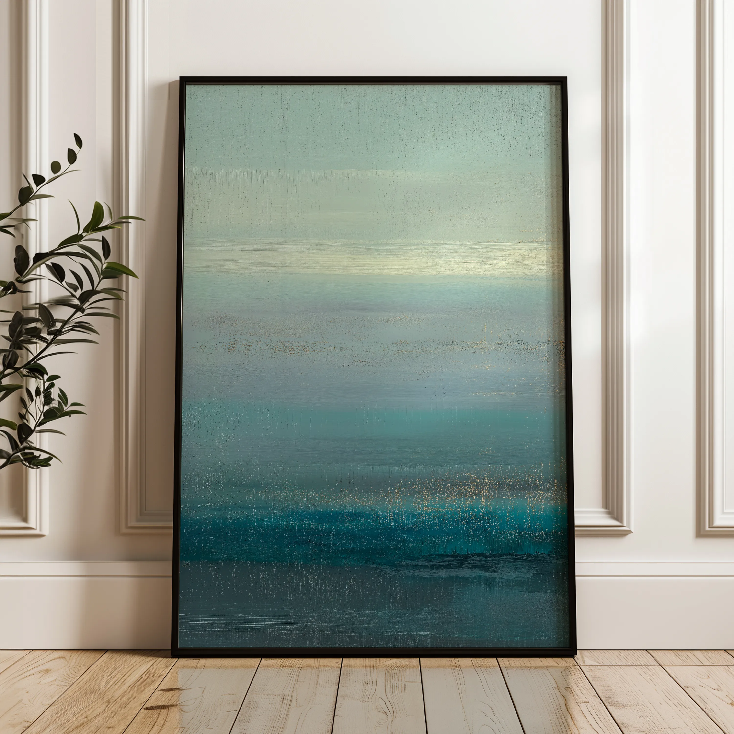 Abstract 1996 Canvas Art 18" x 24" / 45 x 60 cm / Black