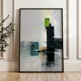 Abstract 1999 Canvas Art 18" x 24" / 45 x 60 cm / Black