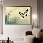 Animals 200 Canvas Art 18" x 24" / 45 x 60 cm / Black