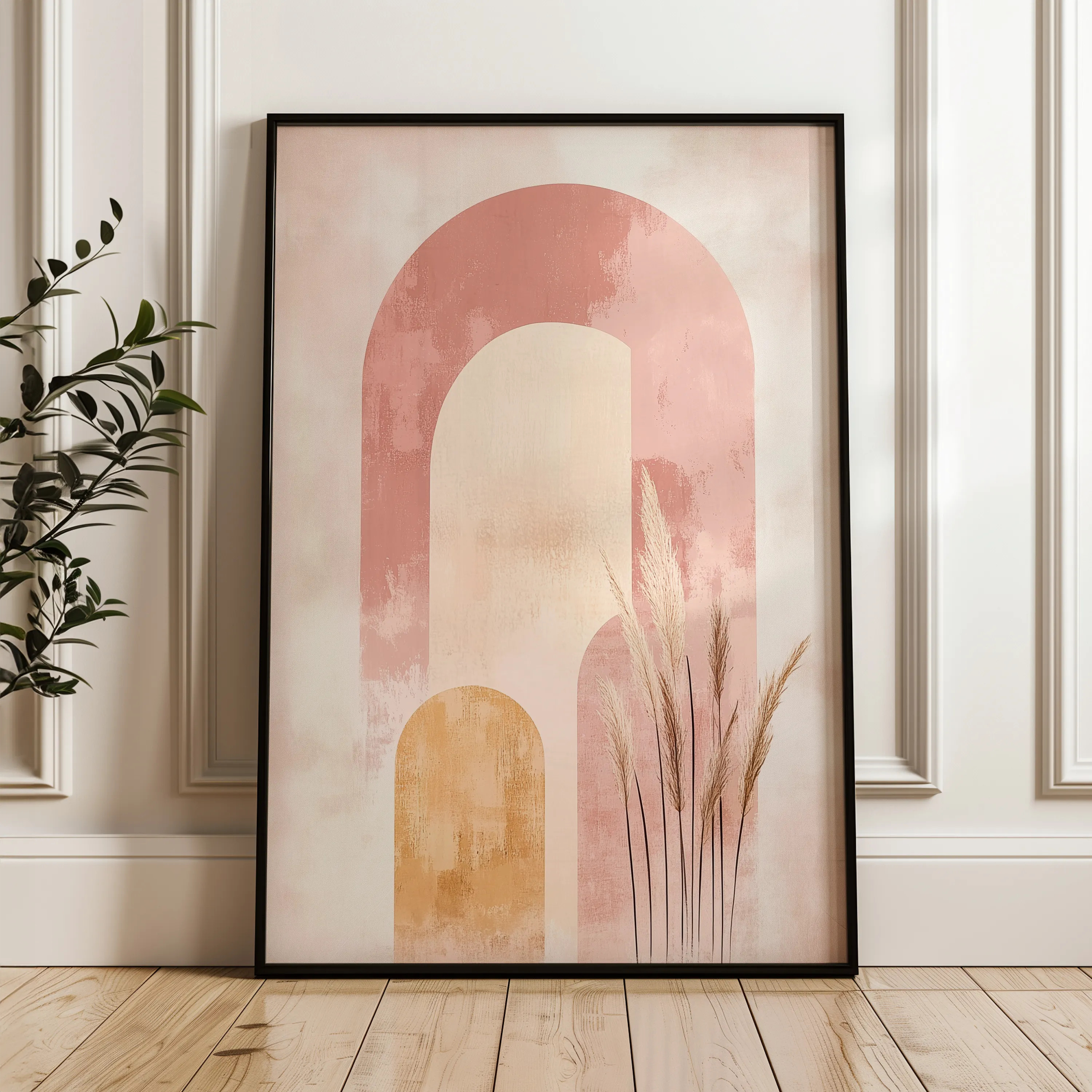 Boho 200 Canvas Art 18" x 24" / 45 x 60 cm / Black